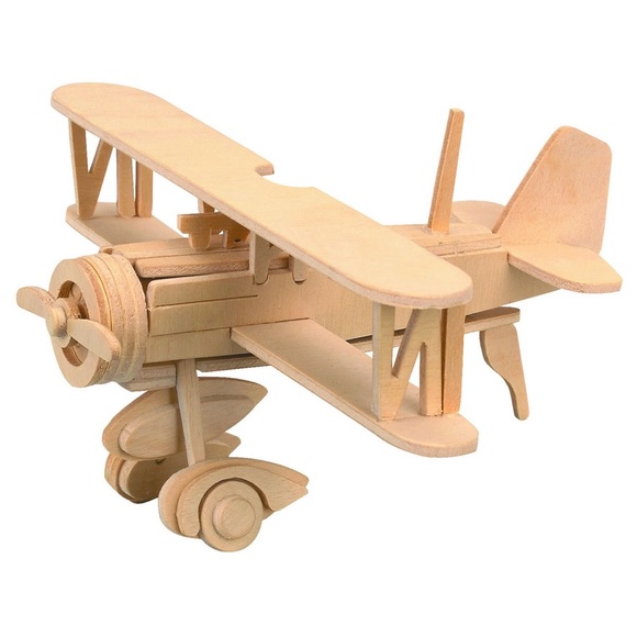 3/$15 NEW 3D Puzzle Miniature Wooden Aircraft Airplane Model 404 Nieuport 17 - Picture 4 of 16